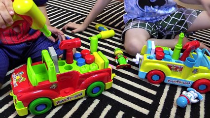 Patati Patatá Carro Mecânico George Peppa Pig Infantil Homem Aranha Cars Kids Toys Review