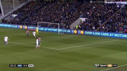 Memphis Depay Super Chance - Shrewsbury v. Manchester United (FA Cup) 22.02.2016 HD