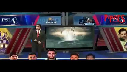 See What Chris Gayle Did During Afridi Interview  - Funny - PSL