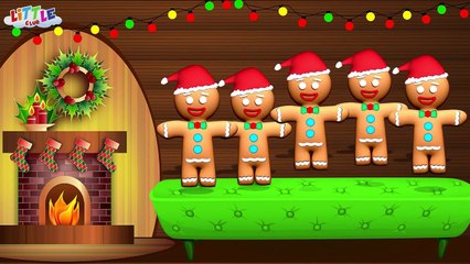 Five Little Gingerbreads Jumping on the Bed Nursery Rhyme