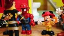 Spiderman & Mickey Mouse Fire School DisneyCarToys Lego Duplo Spider-Man KidKraft Fire Doll House
