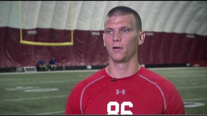 Stephen Rivers works out at NFL regional combine in Arizona