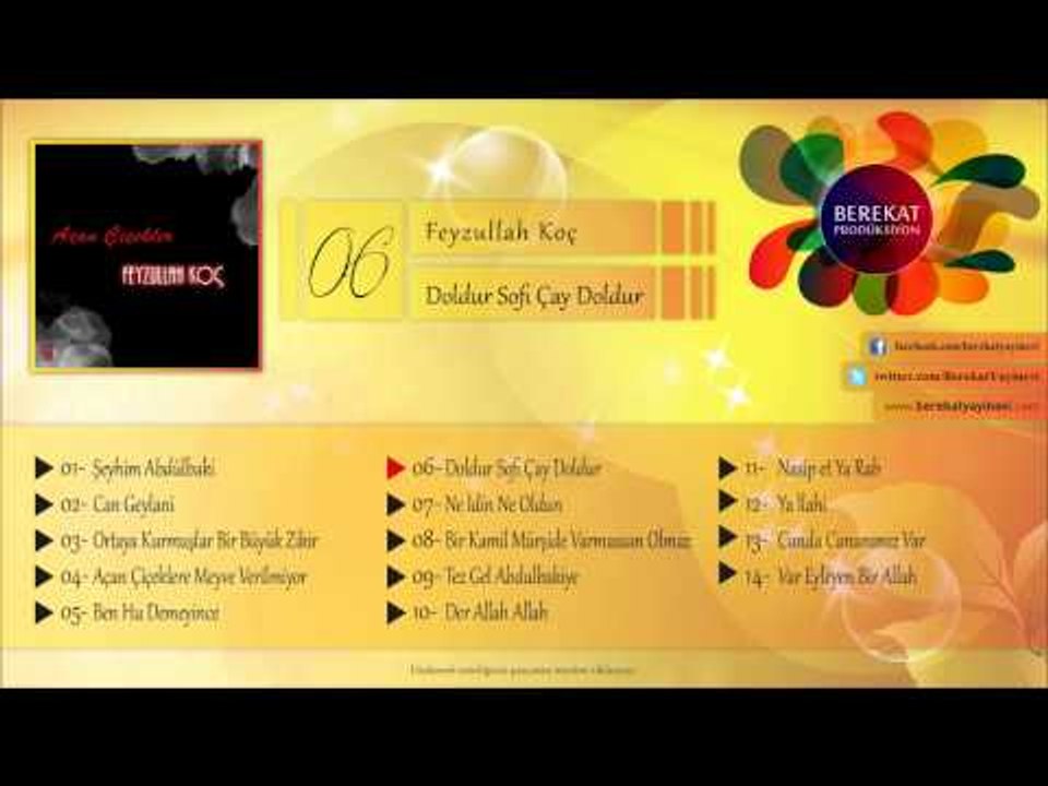 Doldur Sofi Çay Doldur İlahisi - Feyzullah Koç