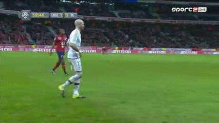 Clement Grenier gets Red Card - Lille v. Lyon - Ligue1 21.02.2016 HD