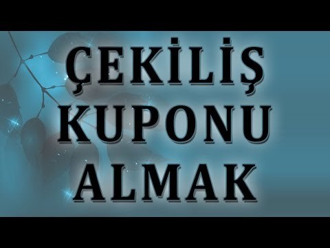 Çekiliş kuponu almak - Sorularla İslamiyet