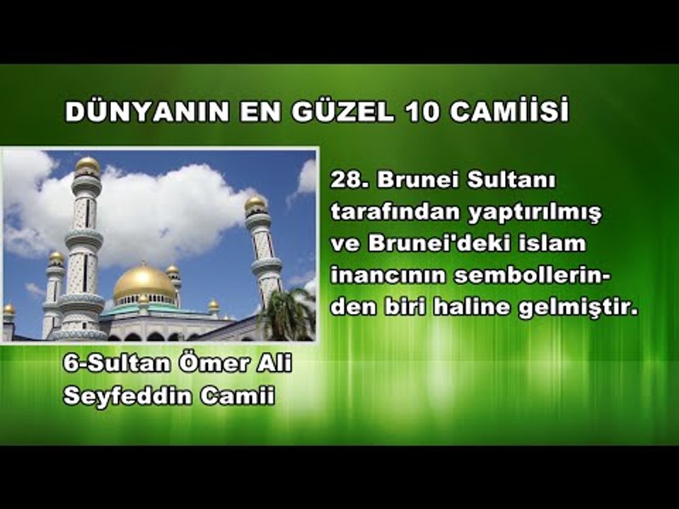 Dünyanın En Güzel 10 Camiisi