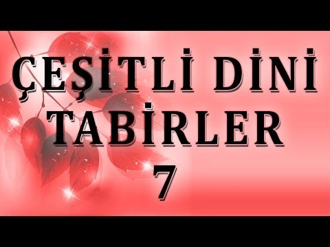 Çeşitli dini tabirler 7 - Sorularla İslamiyet