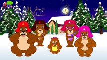 Медвежья семья пальчиков | Bear Finger Family | Russian Bears Playing Balalayka