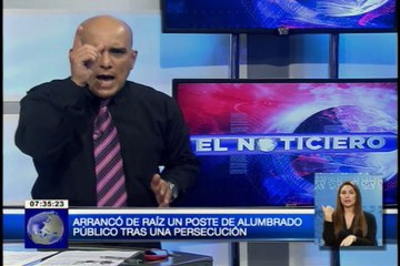 Aparatoso accidente tras una persecución en Guayaquil