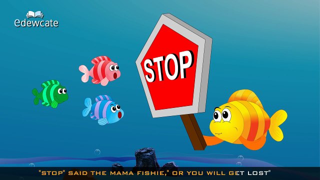 Edewcate english rhymes - Three Little Fishies Nursery Rhyme