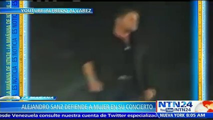 ‘Eso no se hace’: Alejandro Sanz defiende a mujer agredida por un hombre en pleno concierto