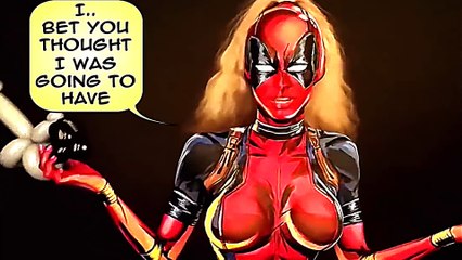 Body Painting : une jolie demoiselle se transforme en Lady Deadpool !