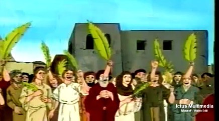 22- Jesus entra en jerusalen - Dibujos animados - La Biblia Para Niños