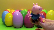Peppa Pig eggs with surprise toys open Oeufs Peppa Pig avec des jouets surprise