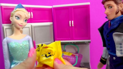 Disney Frozen Queen Elsa New Fridge & Shopkins Season 3 Blind Bag Surprise Prince Hans Toy