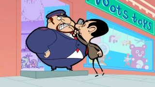 Mr Bean - Tricking a security guard