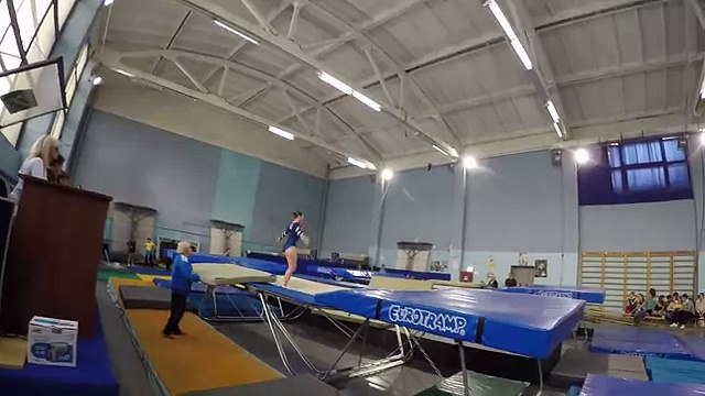 trampoline jumping girls прыжки на батуте девушки