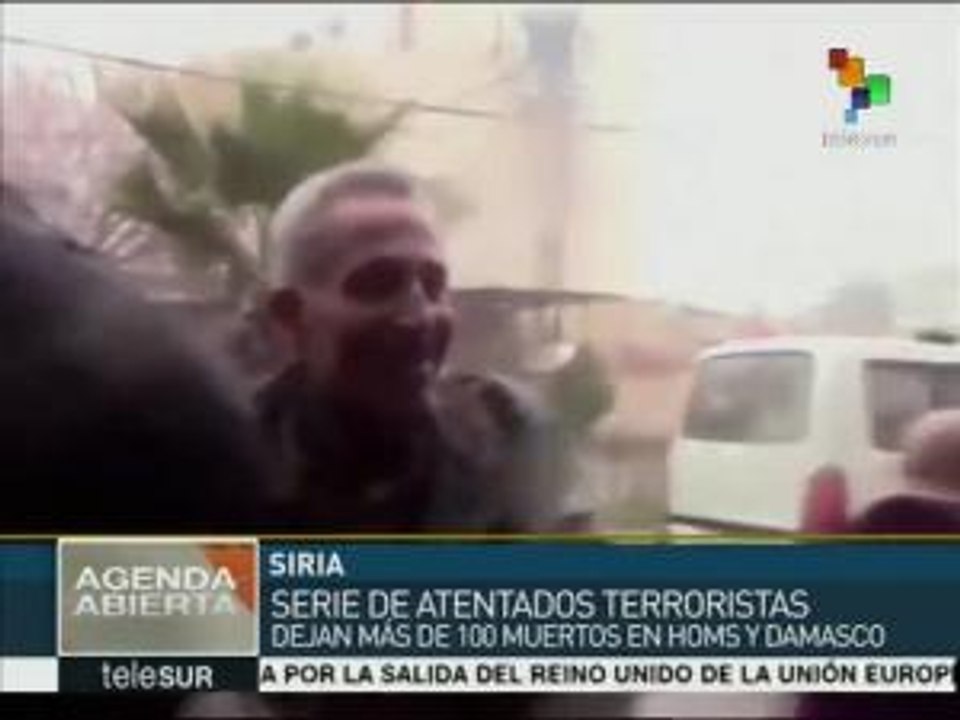 Siria: 126 muertos por ataques terroristas en Homs y Damasco