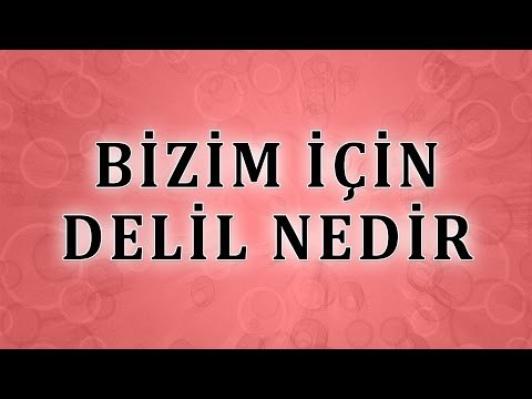 Bizim için delil nedir - Sorularla İslamiyet