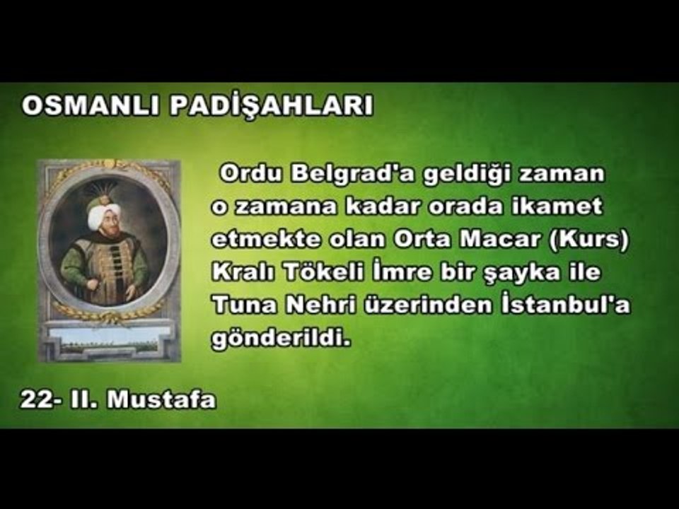 22 - II. Mustafa