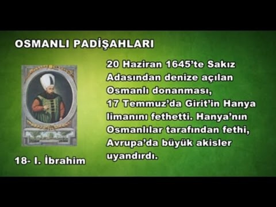 18 - I. İbrahim