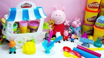 Play Doh Ice Cream Shop - Peppa Pig Toys - Children Games Playdough videos