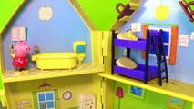 Peppa Pig House kids video Madam Gazel & Shopkins Toy Surprises, La Casa de Porca Peppa