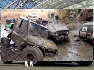 УАЗик по пояс в грязи !