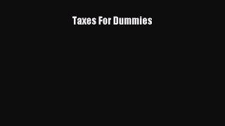 Read Taxes For Dummies Ebook Free