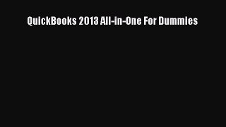 Download QuickBooks 2013 All-in-One For Dummies PDF Online