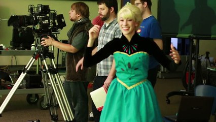 Frozen - Elsa and the Let it Go Bloopers - in real life!