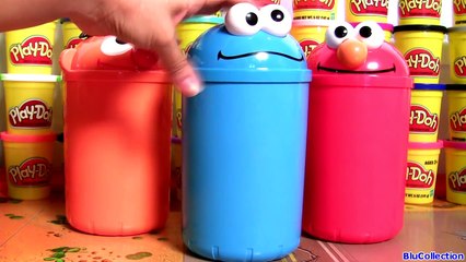 Cookie Monster, Elmo, Oscar Kinder Surprises Sesame Street Huevos Sorpresa