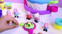 Peppa Pig Play Doh Cake Mountain Playset Sweet Shoppe Peppas Birthday Cake Dough Set Plastilina