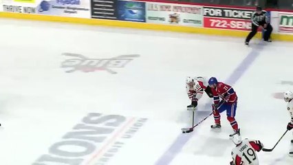 BSens Hockey - Ice Caps Bud Holloway makes open net save.