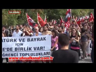 Ülkü Ocakları'nın eylemine TGB ve öğrenci toplulukları destek verdi