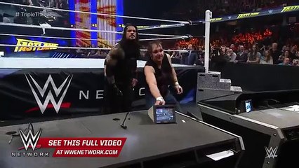 Reigns vs. Ambrose vs. Lesnar - Winner faces Triple H at WrestleMania