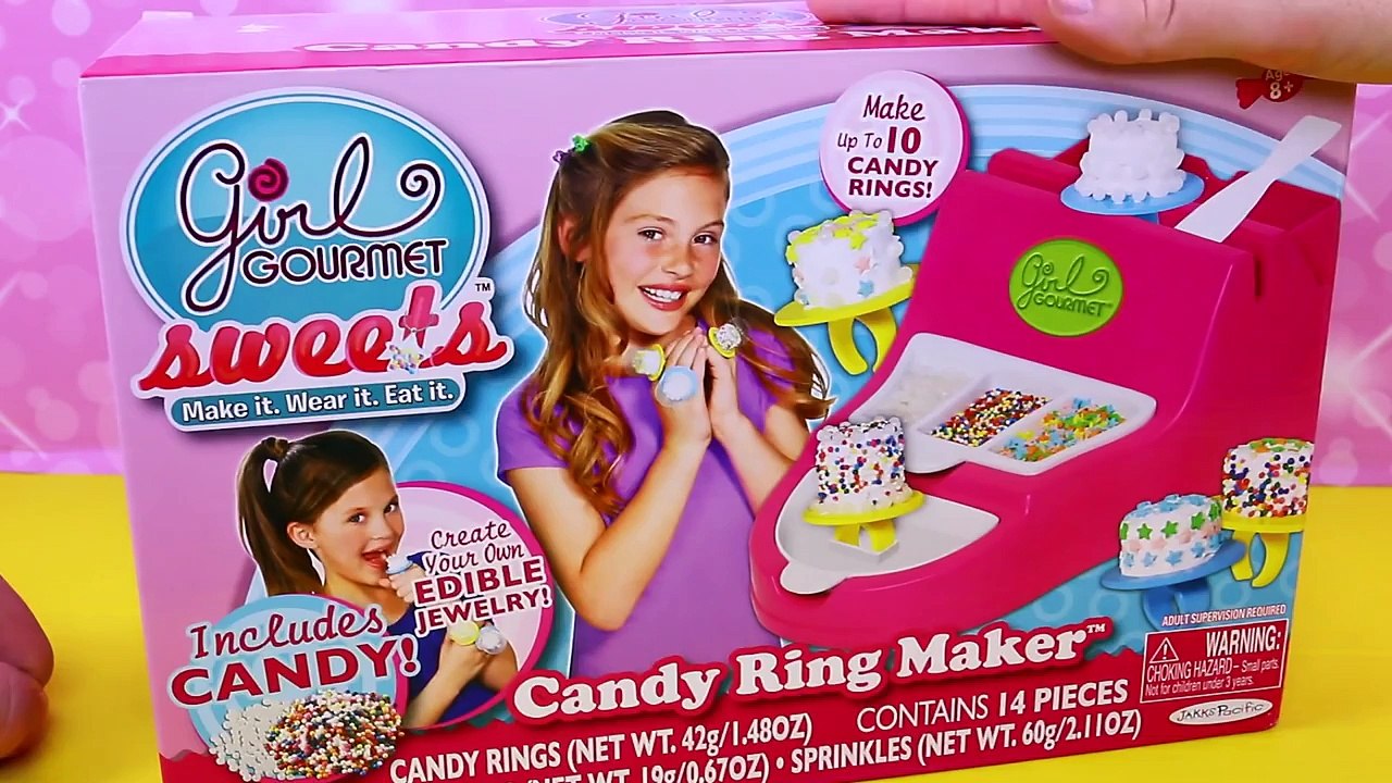 CANDY RING MAKER Girl Gourmet Sweets Cake Pop Sprinkles & Candy Jewelry DisneycarToys