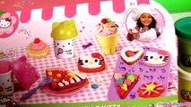 Play Doh Hello Kitty Pastry Shop Donuts Ice Cream Cupcakes La Pâtisserie Mallette ハローキティ