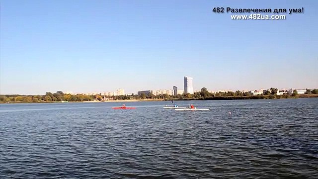 4 турнир по гребле на байдарках и каноэ Харківська хвиля , водно гребная база, ветераны, часть 2