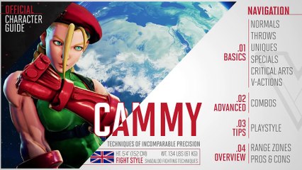 Street Fighter V - Cammy Official Character Guide