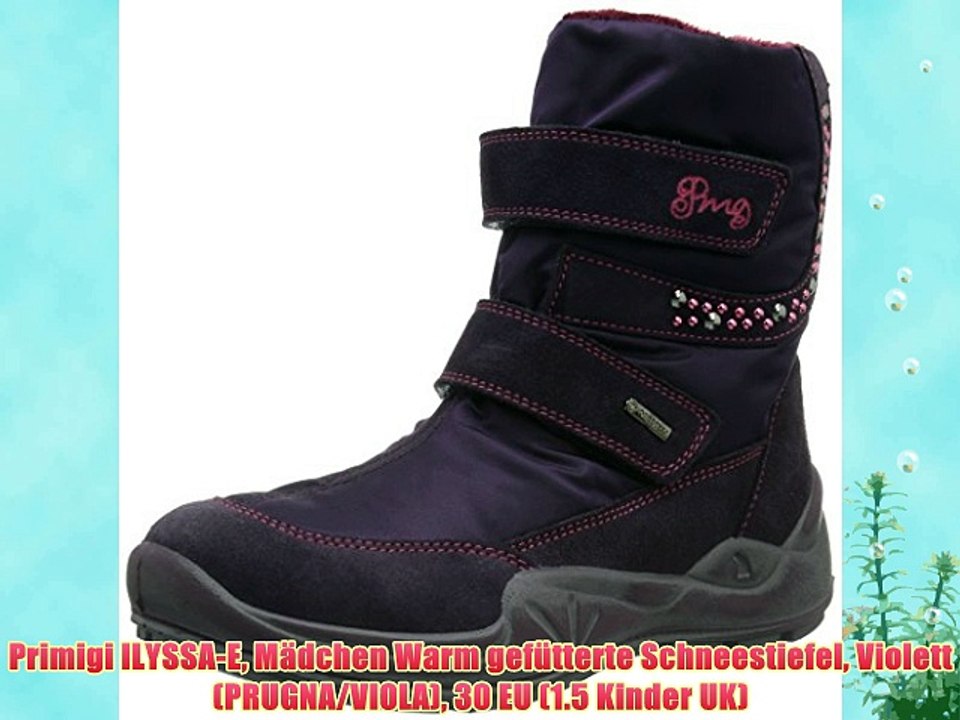 Primigi ILYSSA-E M?dchen Warm gef?tterte Schneestiefel Violett (PRUGNA/VIOLA) 30 EU (1.5 Kinder