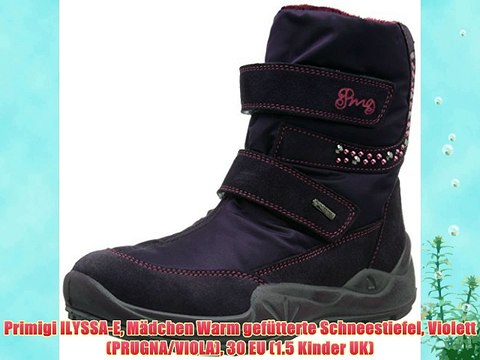Primigi ILYSSA-E M?dchen Warm gef?tterte Schneestiefel Violett (PRUGNA/VIOLA) 30 EU (1.5 Kinder