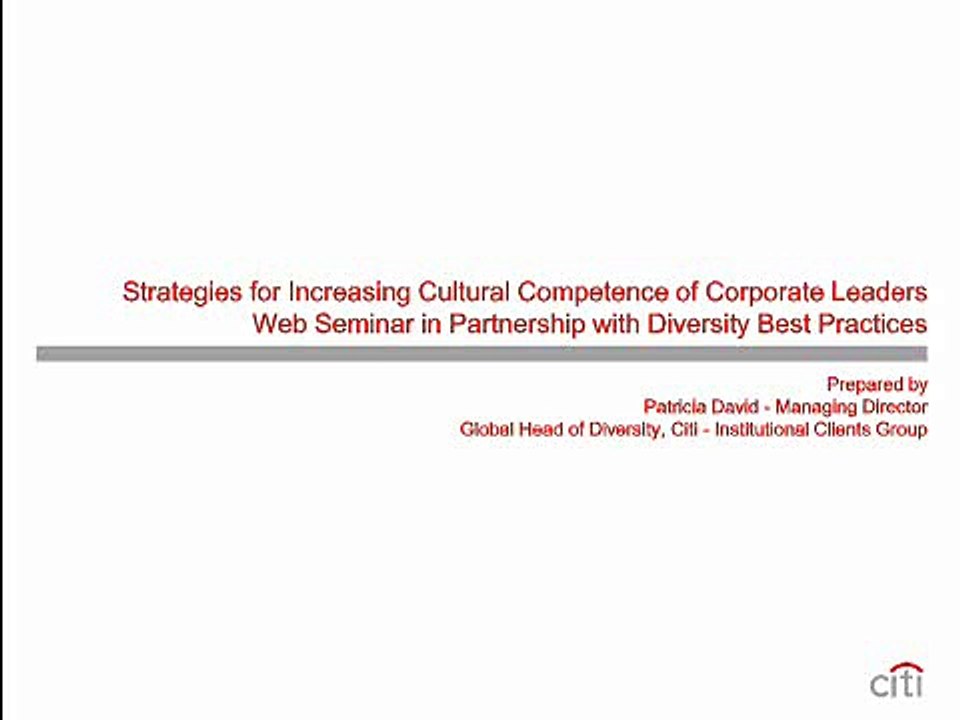 Strategies for Increasing Cultural Competence