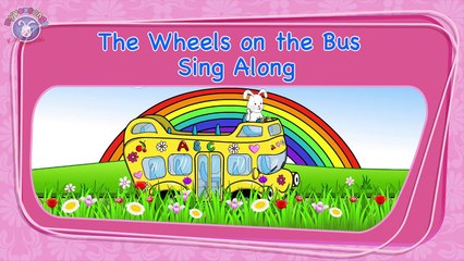 Wheels on the Bus | SING ALONG Nursery Rhymes