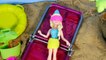 Disney FROZEN Elsa and Annas Beach Trip Part 2 PLAY DOH Pranks with Frozen Movie Hans Barbie Dolls