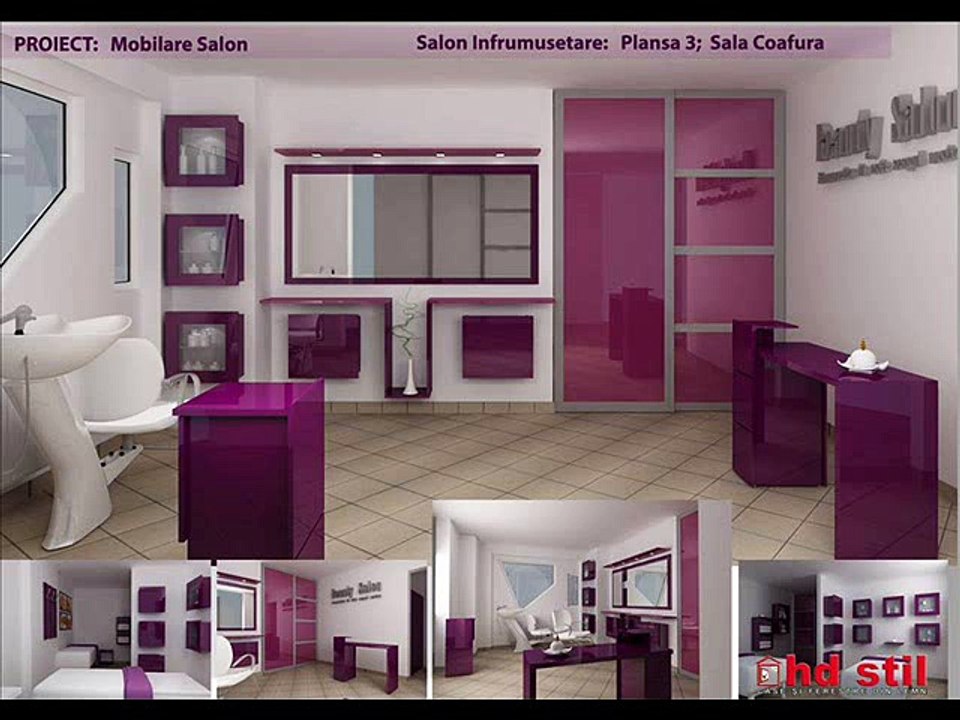 Design and Planning Beauty Salon. Interior design