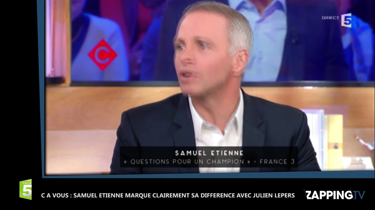 Questions pour un champion - Samuel Etienne : Son petit tacle adressé à Julien Lepers