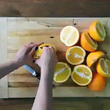 Blue moon orange jell-o shot slices