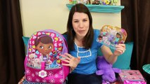 Doc McStuffins SURPRISE Toys Backpack Disney Junior Lambie, Surprise Eggs & Blind Bags DisneyCarToys