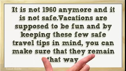Safe Travel Tips For Young People